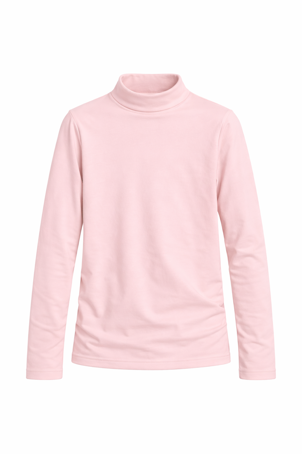 MAGLIETTA DANZA COLLO LUPETTO LYCRA ROSA CARNE BAMBINA E BAMBINO
